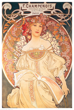 F. Champenois France Alphonse Mucha